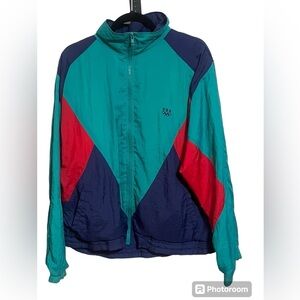 JCPenny Vintage Imperfection USA  Jacket Olympics Sz Large